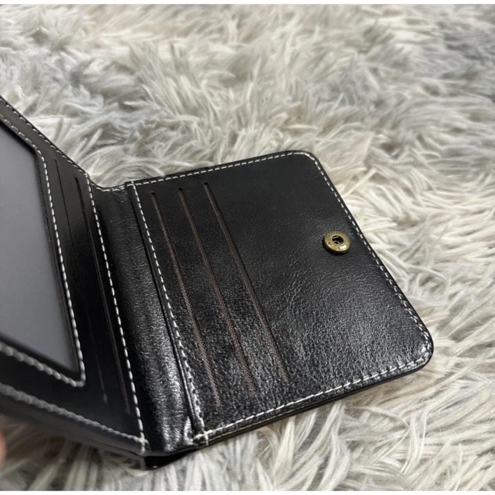 Y2K style Black Cross Detail Wallet